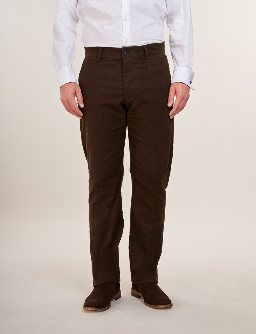 brown moleskin trousers