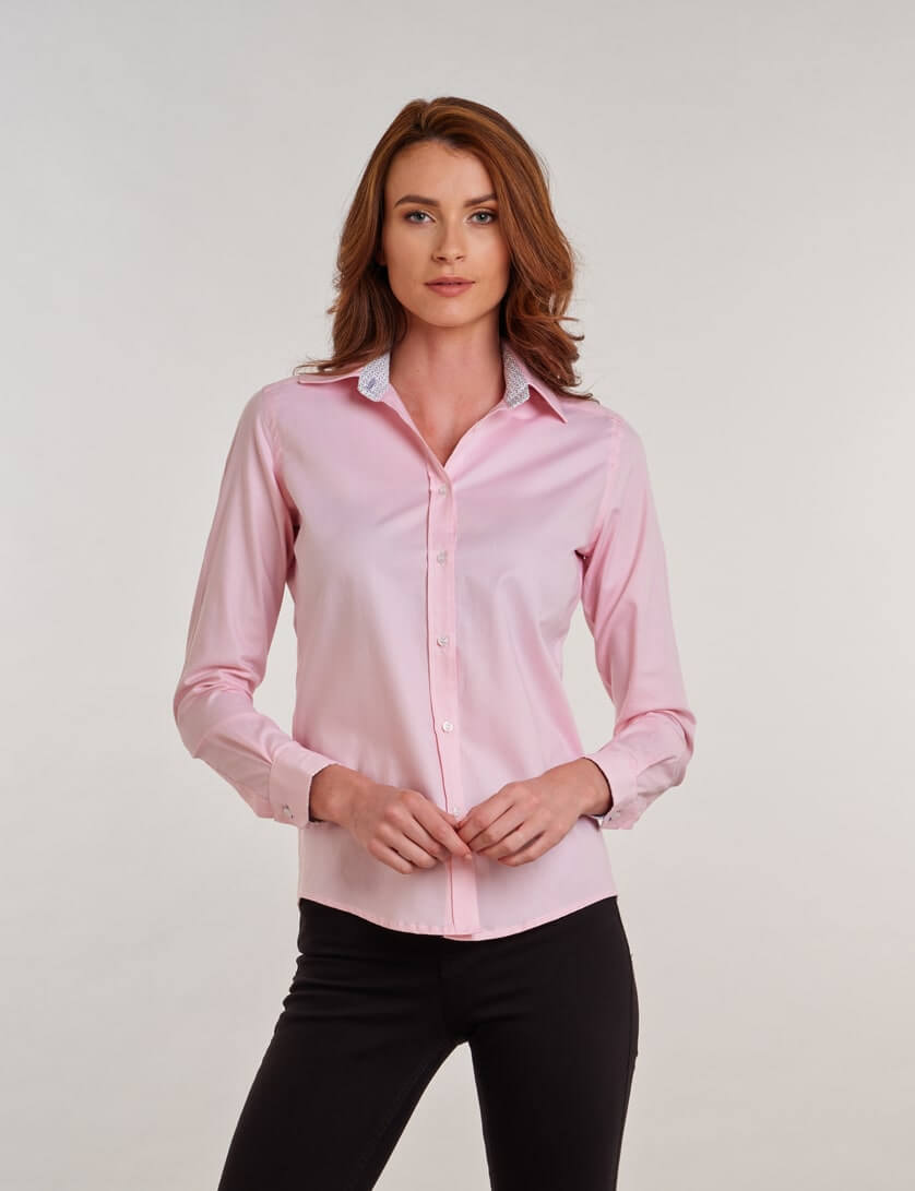 Ladies Pink Shirt, Pink Blouse