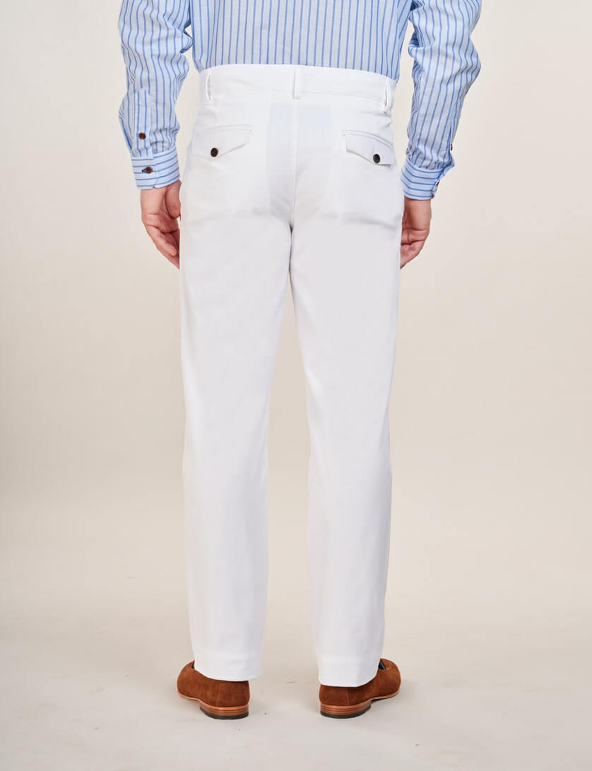 white trousers