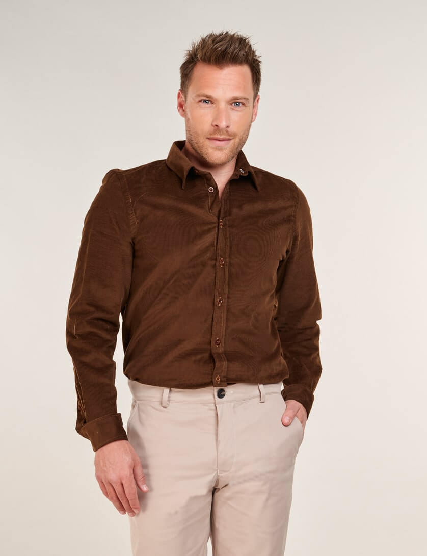 Brown Corduroy Shirt