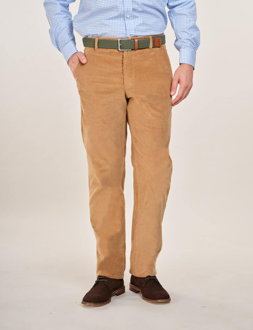 Beige corduroy trousers