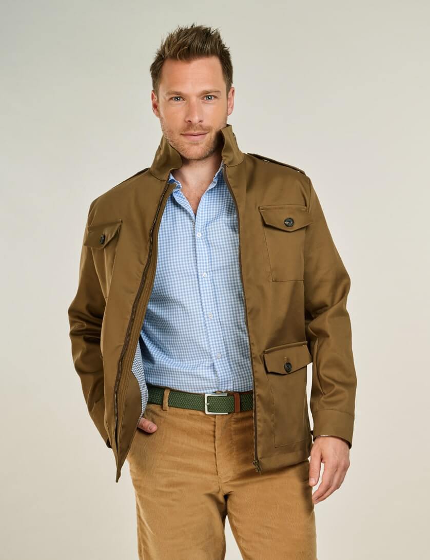 British Millerain Field Jacket men Made ...