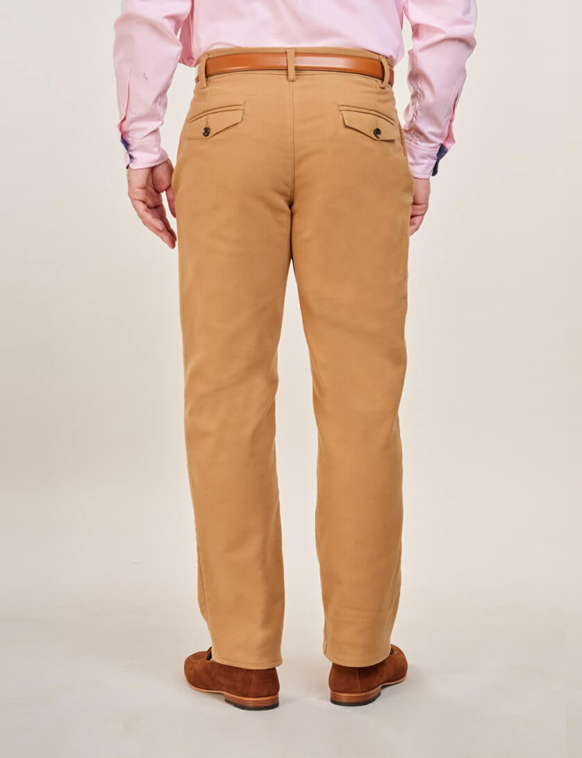 Beige moleskin trousers 