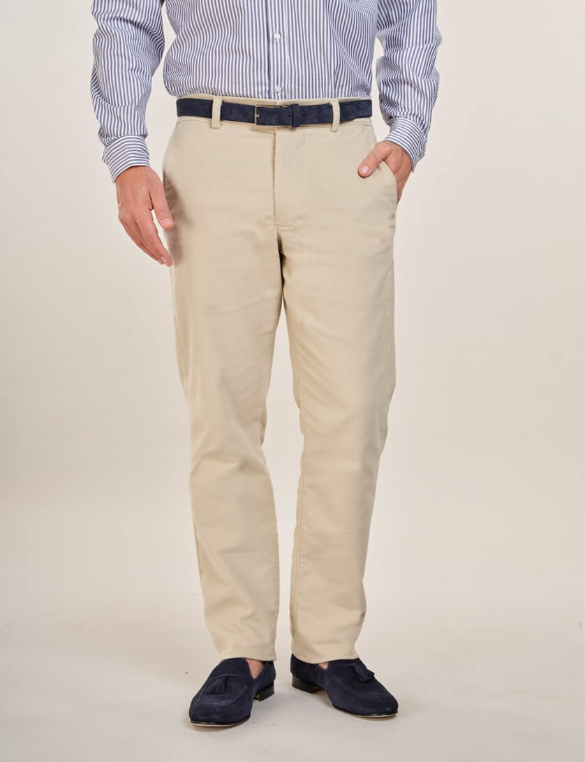 stone moleskin trousers 