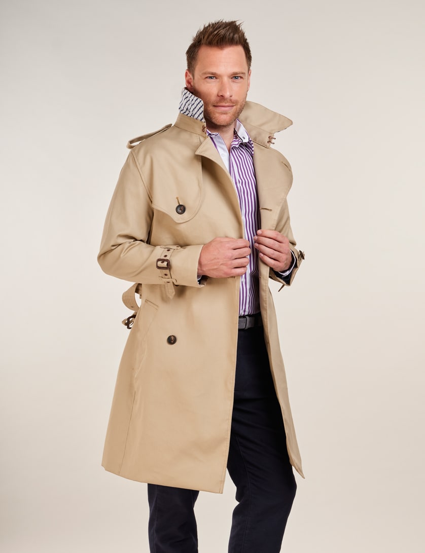 Dondup Coats Beige in Natural for Men Mens Clothing Coats Short coats 