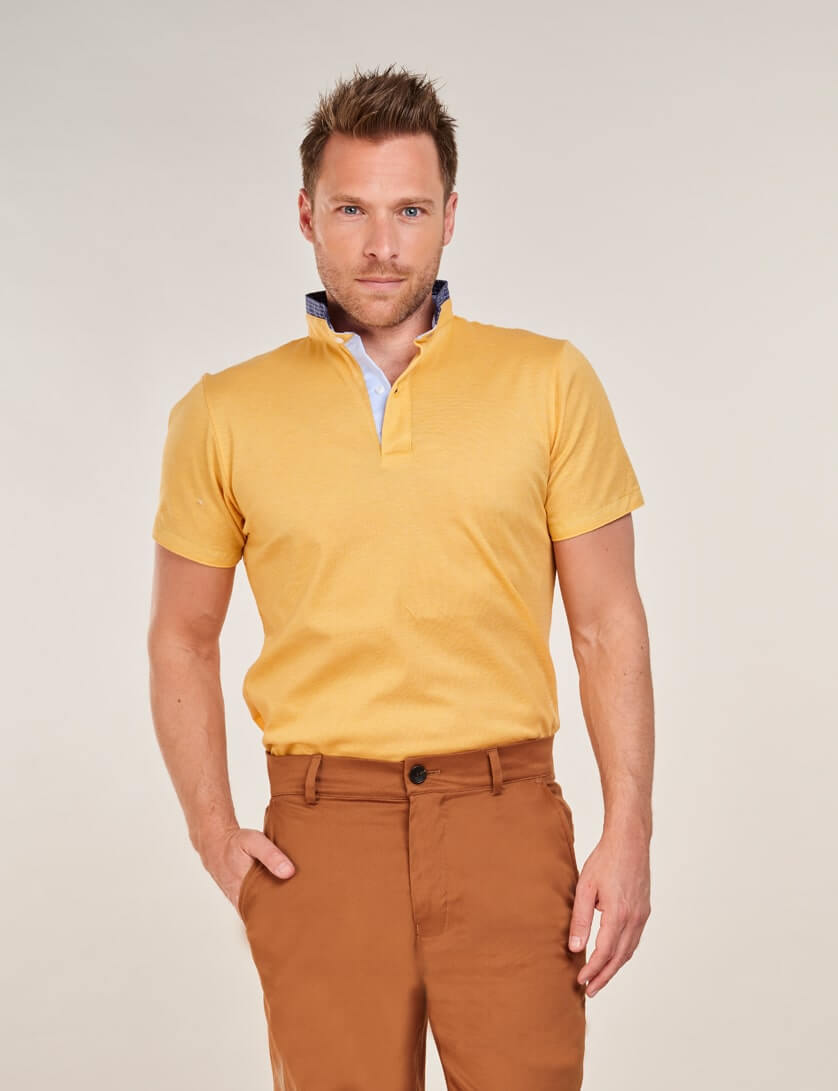Slim Fit Yellow Polo Shirt