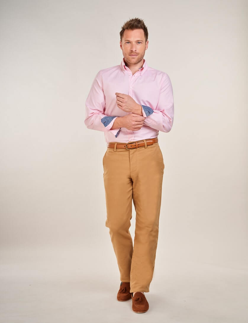 pink Oxford shirt 