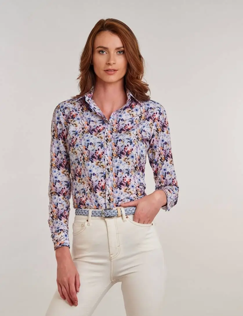 printed floral shirt