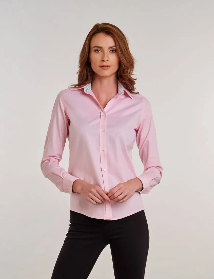 Ladies Pink Shirt, Pink Blouse