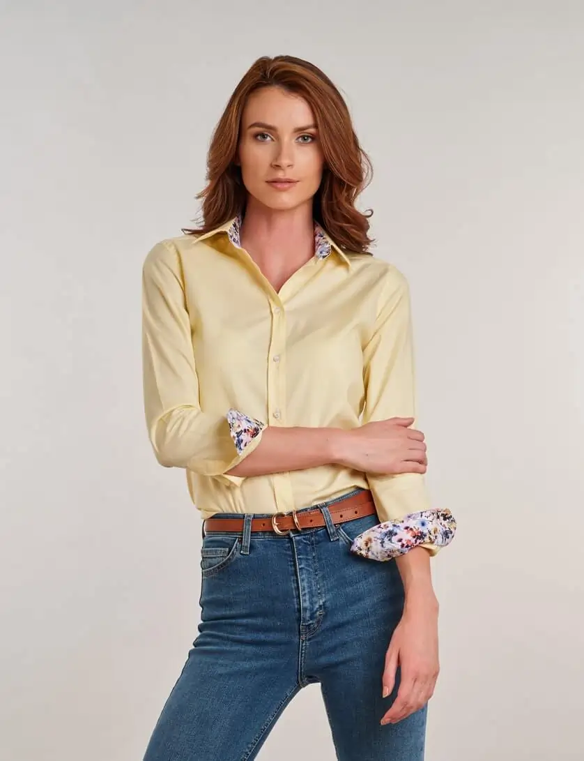 Yellow Oxford Blouse 