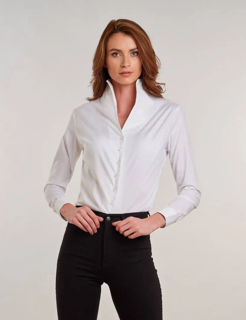 white tulip blouse with jeans