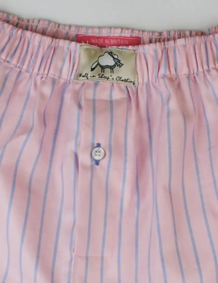 cuxwold pink striped boxer shorts for men