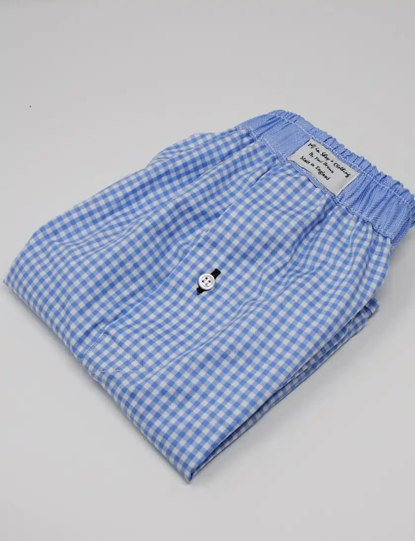 mens gingham boxers