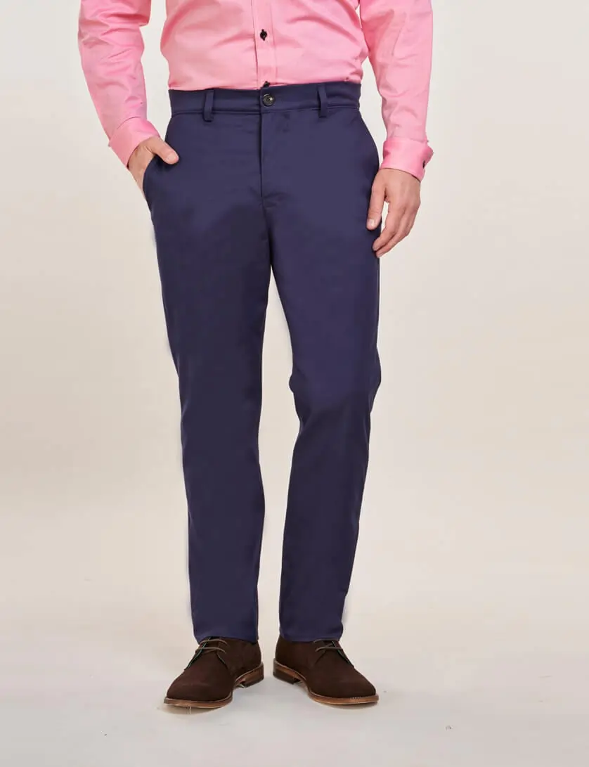 Navy Chinos (Medium Leg) 