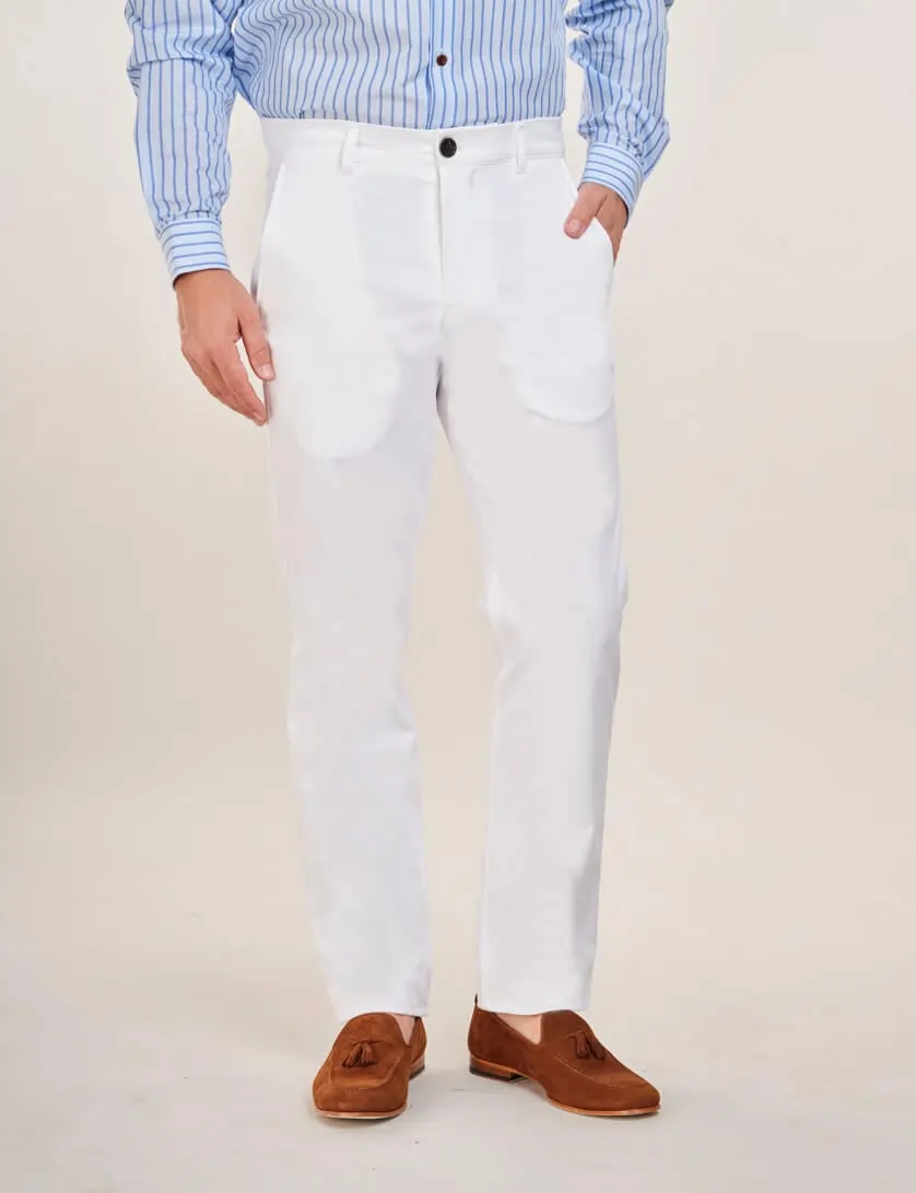 White Chinos (Slim Leg) 