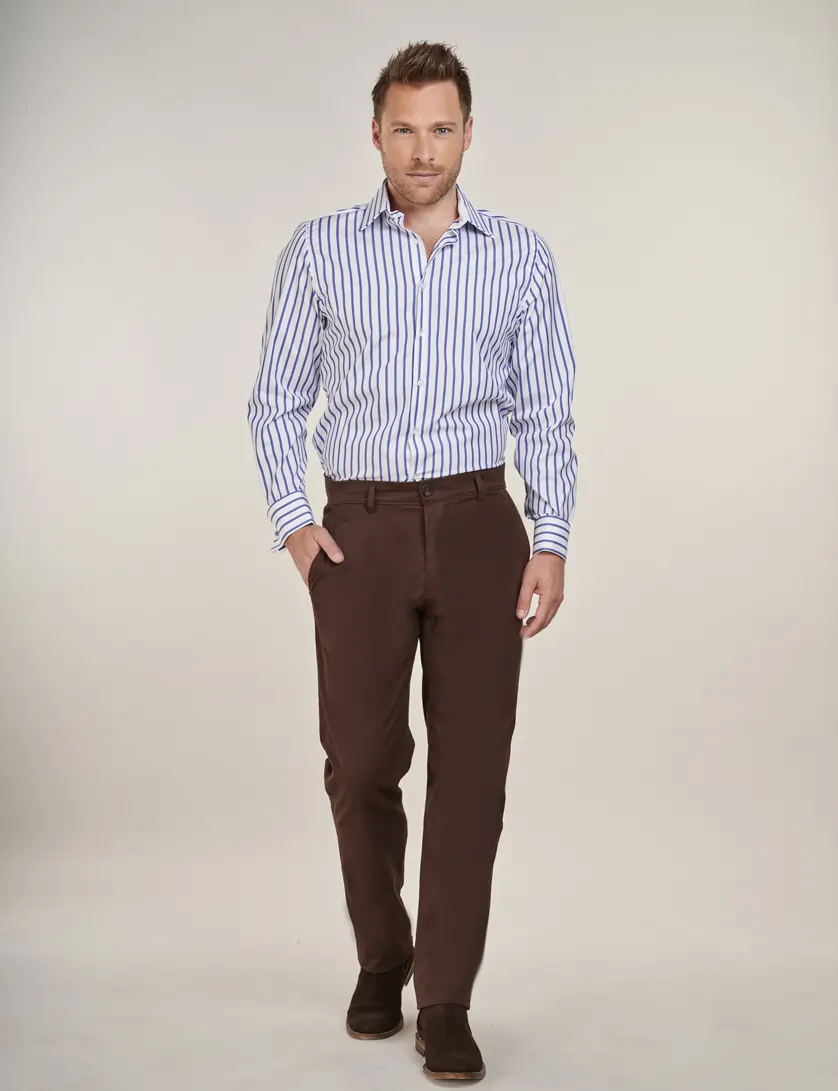 mens brown chino trousers