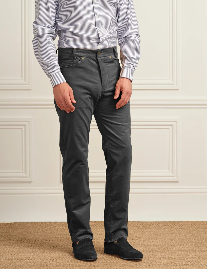 grey corduroy jeans