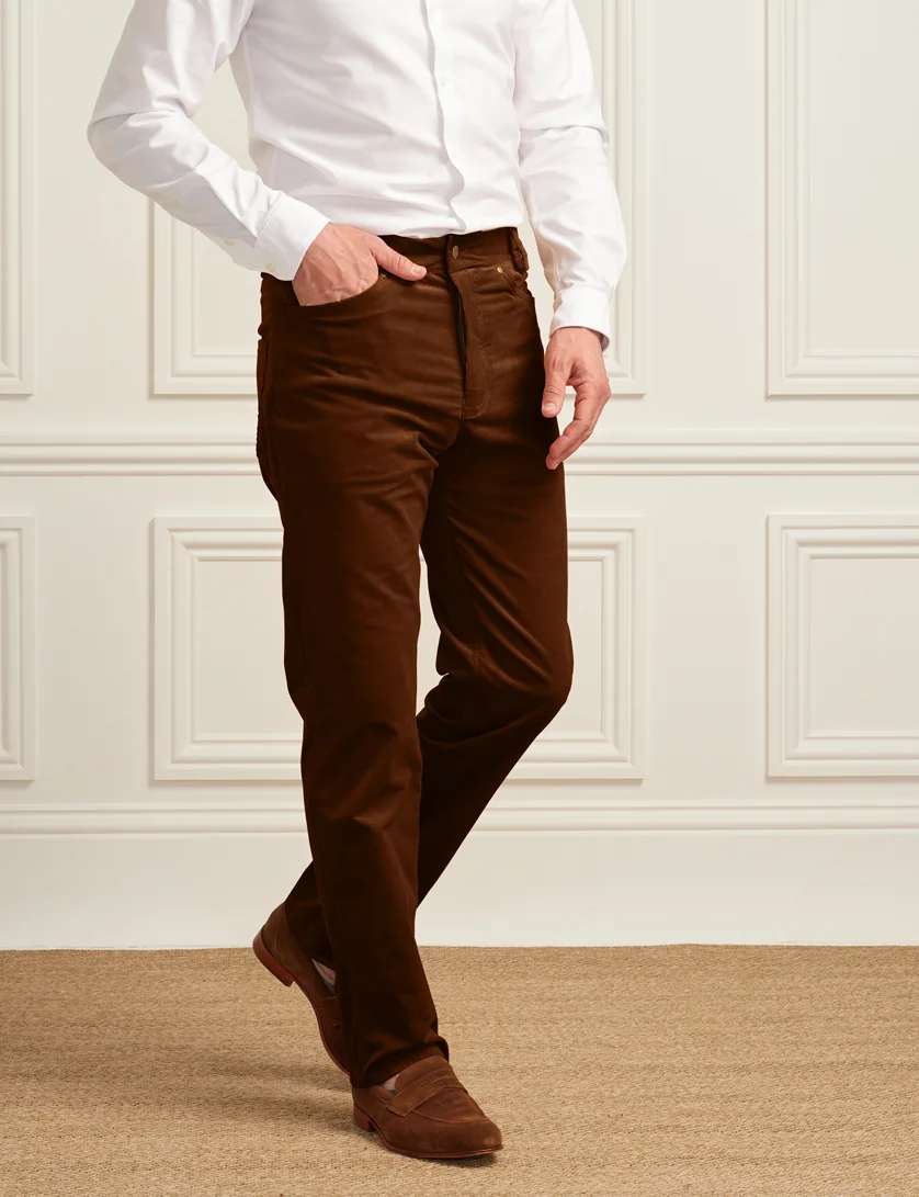 brown corduroy jeans
