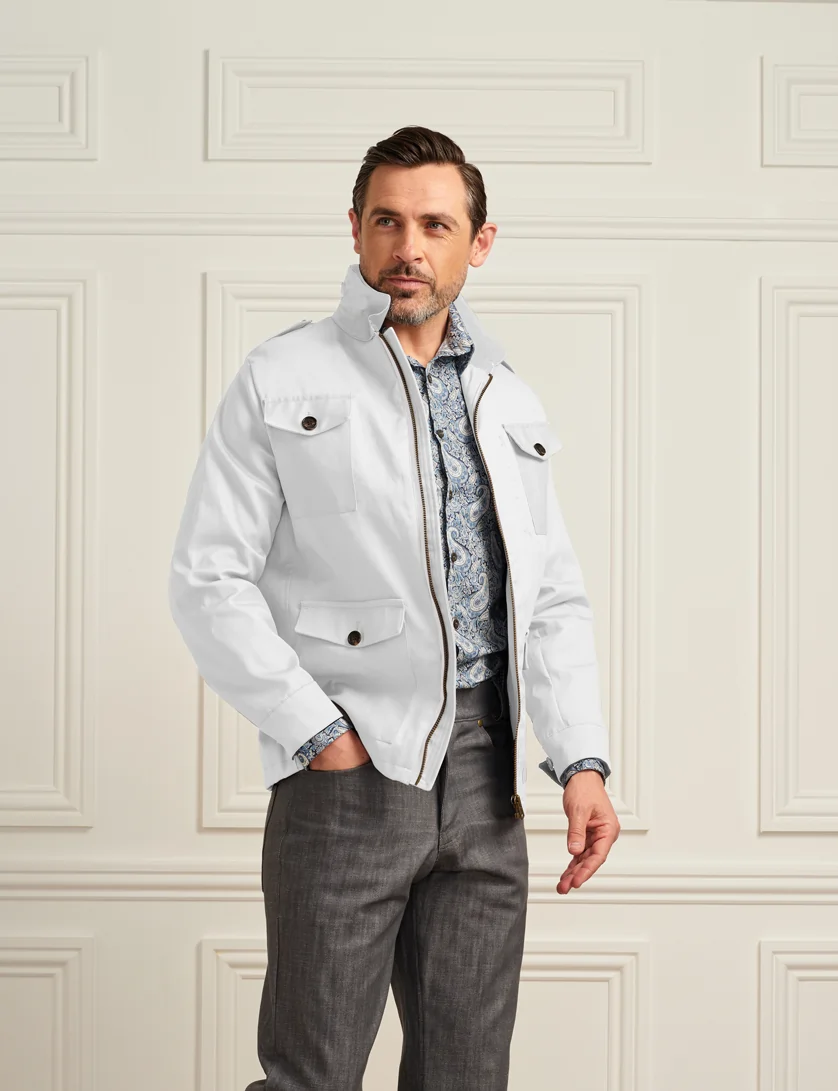 white field jacket