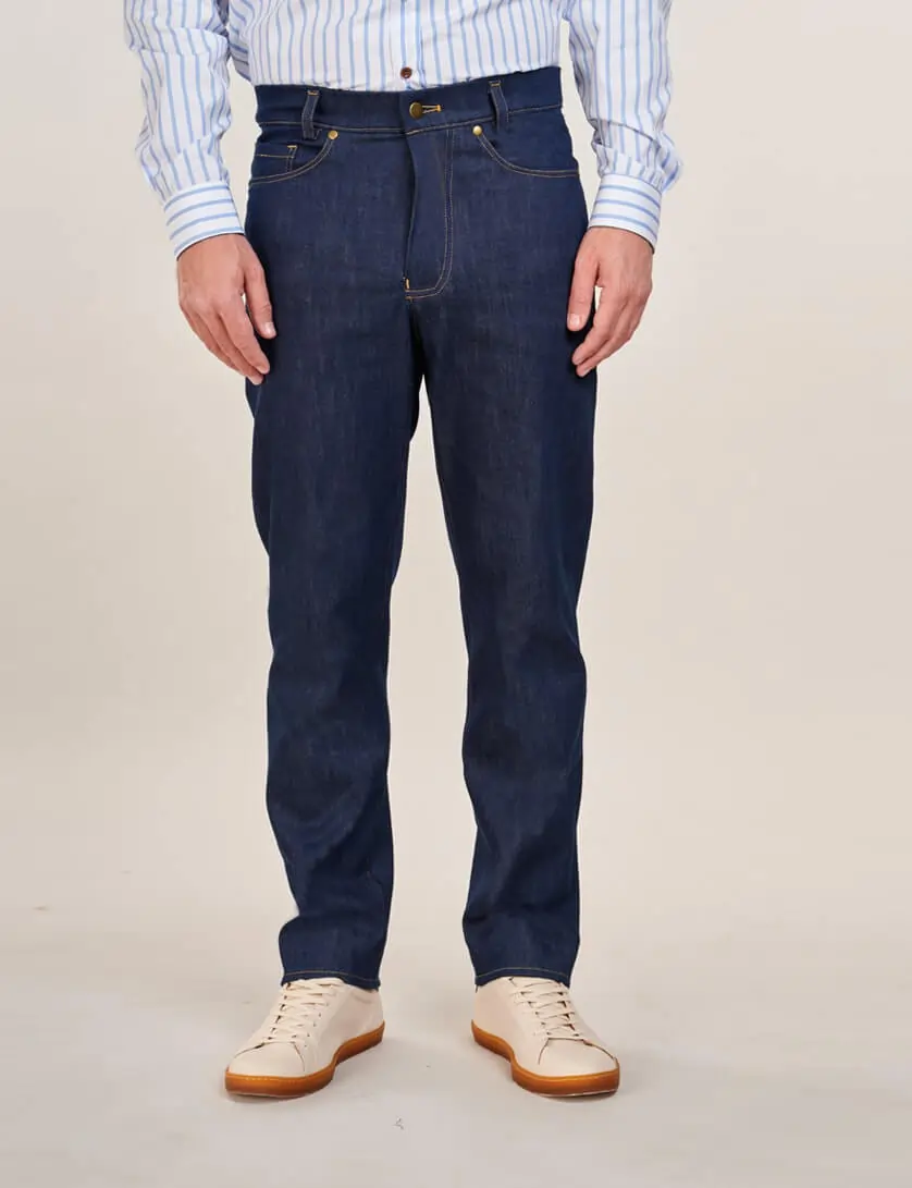 mens indigo jeans