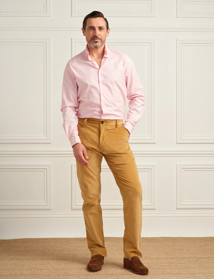 mens classic pink oxford shirt