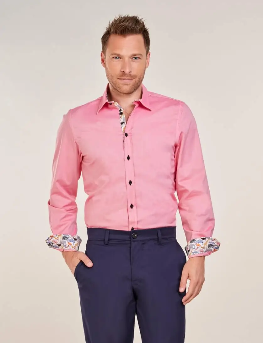 pink oxford shirt 