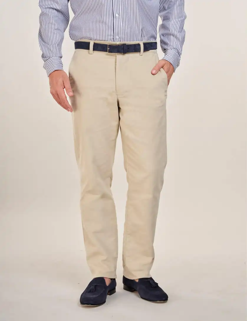 Stone Moleskin Trousers 