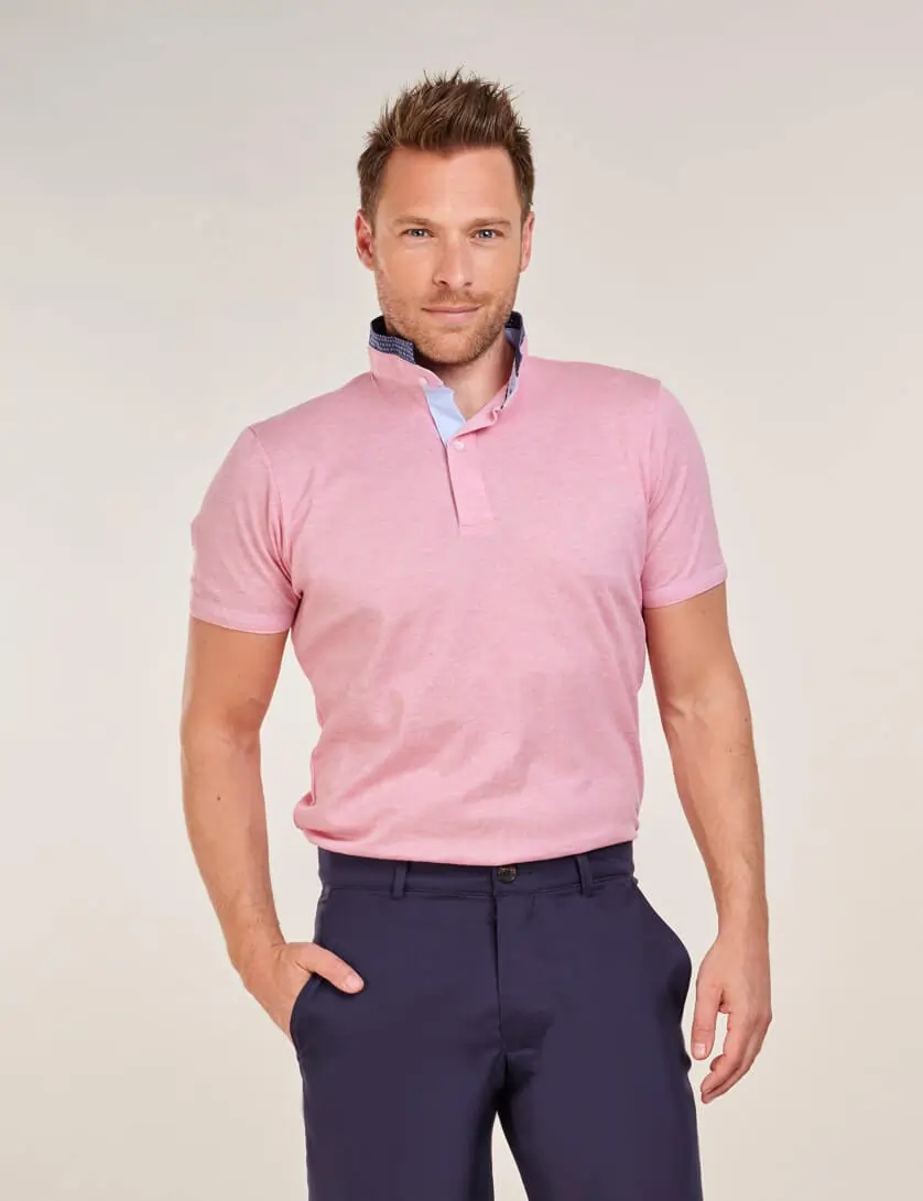 Pink polo shirt