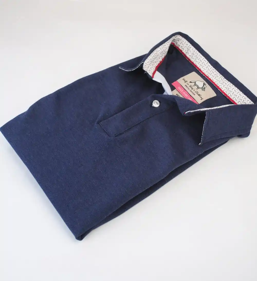 mens fawkham navy polo shirt