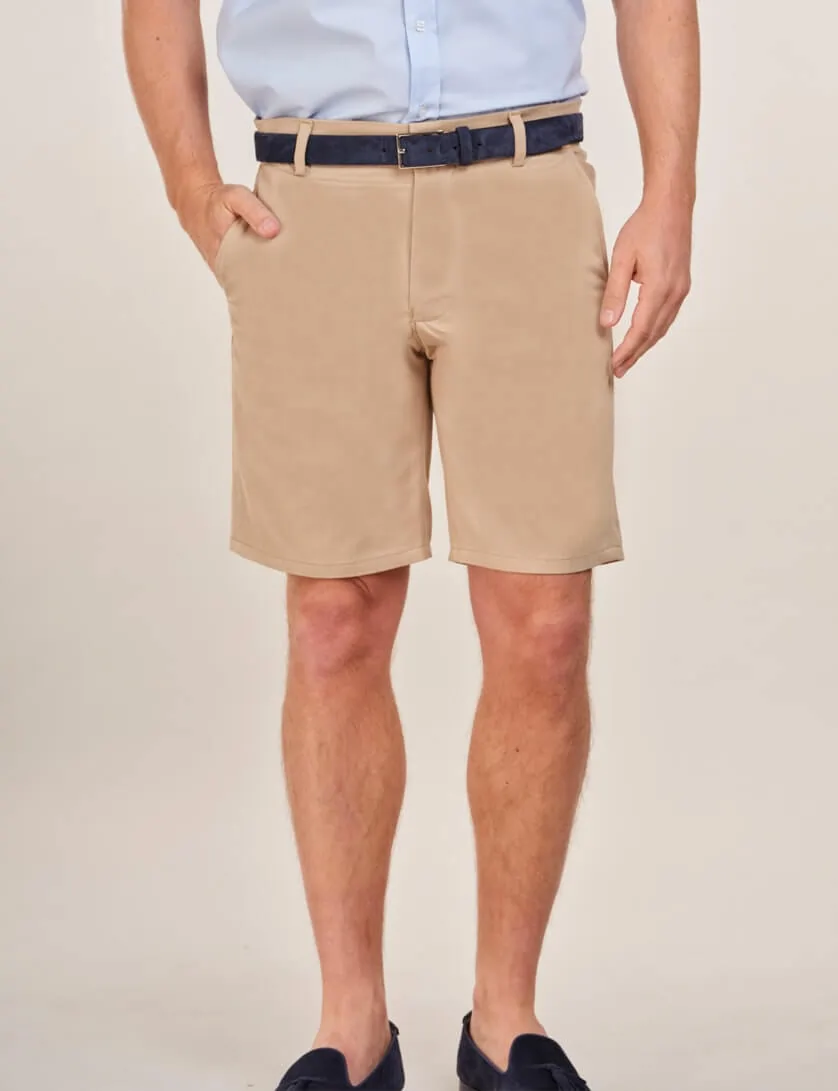 beige chino shorts