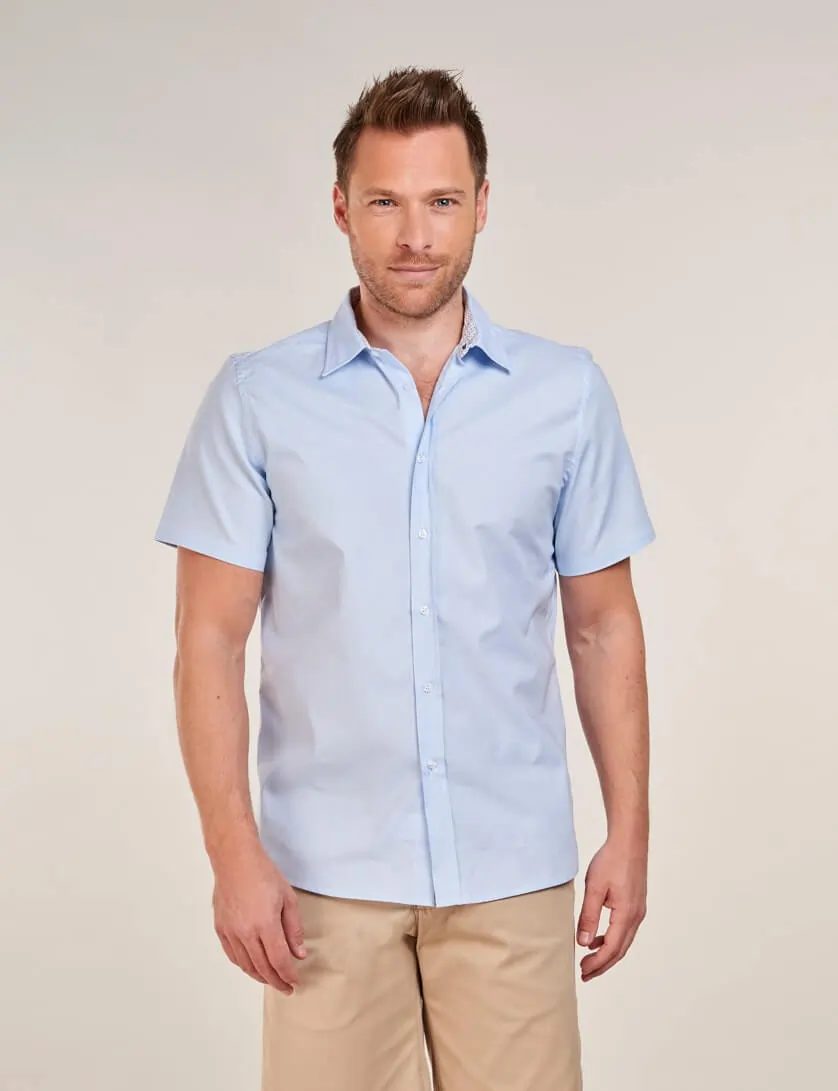 Blue Short Sleeve Shirt 