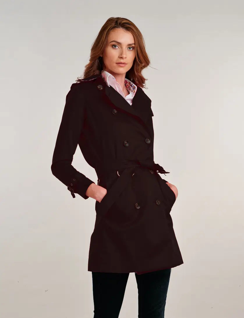 Womens Black Trench Coat | Women Trench Coats | Wolf in Sheeps Clothing ...