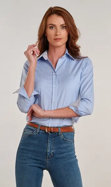 ladies gingham shirt