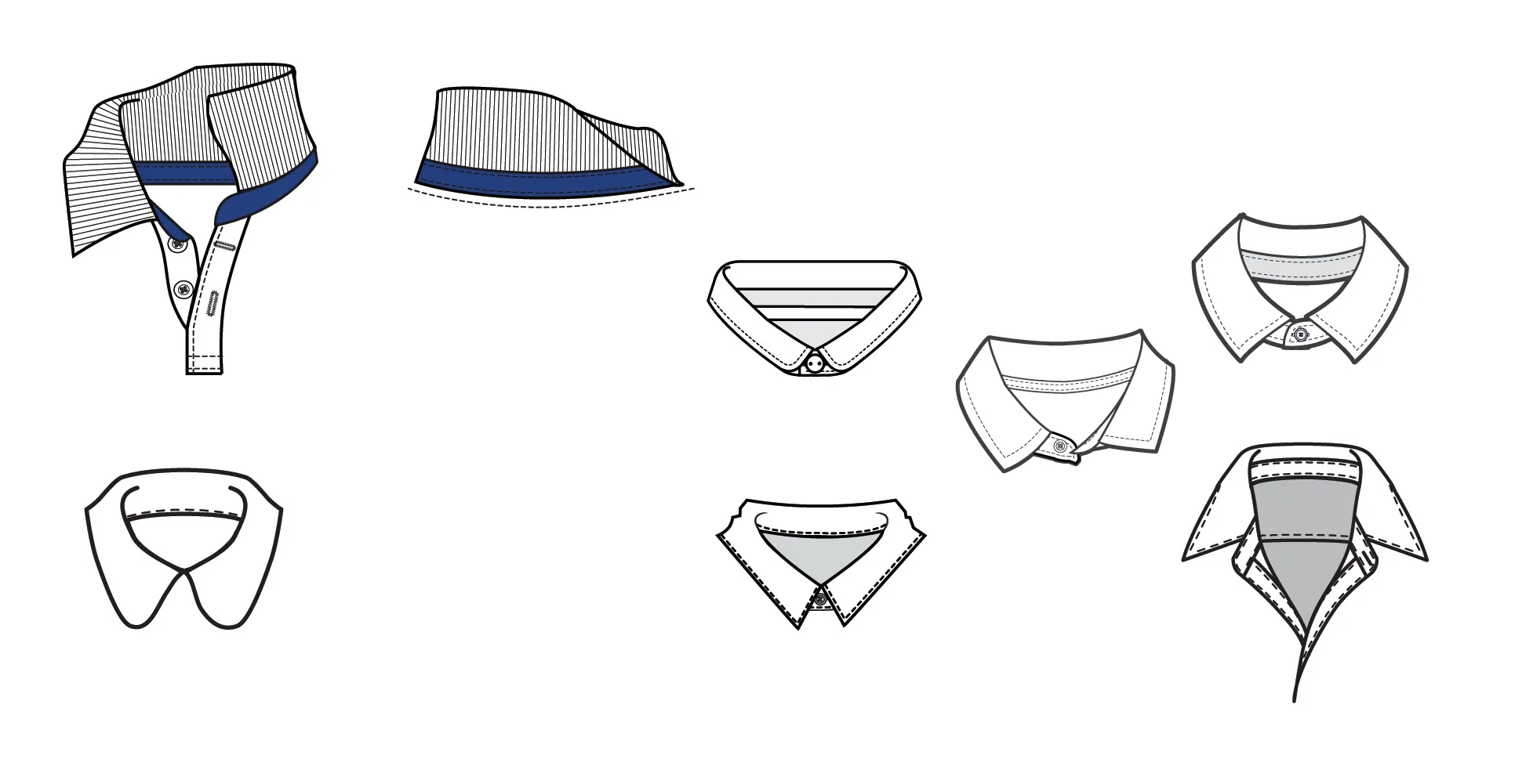 type of shirt collars